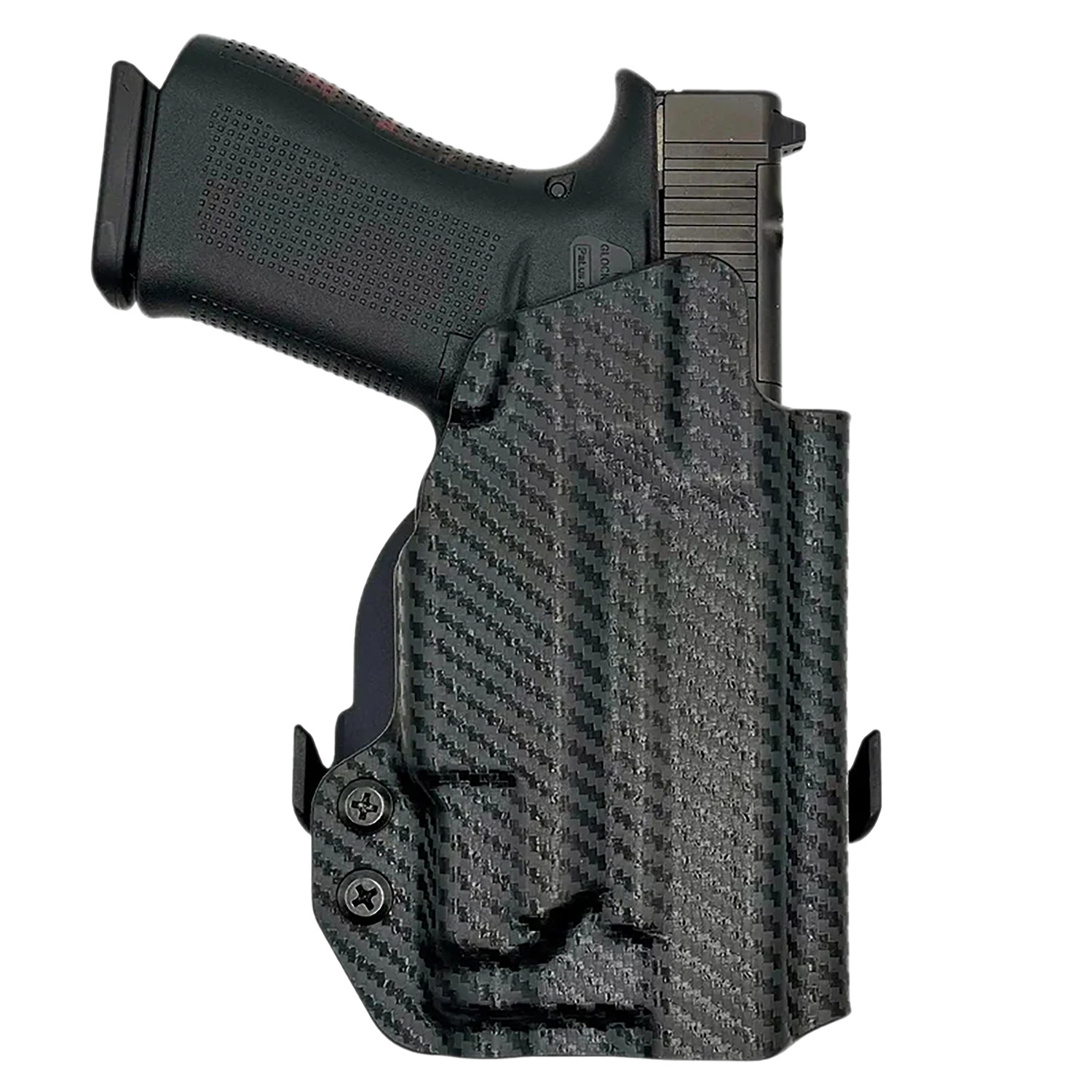 ROUNDED GEAR GLKG4348TLR7CFRHOWBPDL OWB Paddle Kydex Holster, Right Hand, Black Carbon Fiber, Glock 43/48