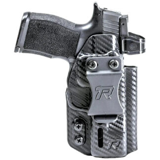ROUNDED GEAR Druid IWB/OWB Holster, Black Carbon Fiber Kydex, Fits Sig P365
