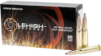 Wilson Combat LA308175TXC .308/7.62 NATO 175 gr TXC Brass, 20 Rounds Per Box