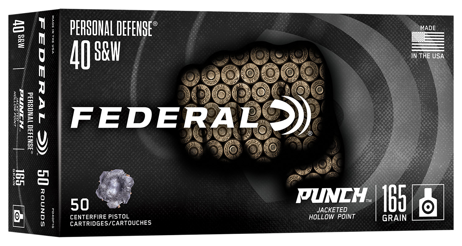 Federal Punch .40 S&W 165 Gr JHP 50 Rounds