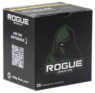 Rogue Ammunition RA-20-1-6S 20 Gauge 3 in Steel Shot #6, 1 oz, 25 Rounds Per Box