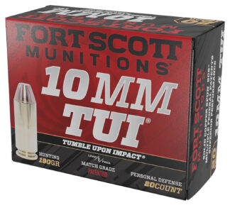 Fort Scott Munitions Claw Defense 10mm 190gr Solid Copper Spun, 20 Rounds