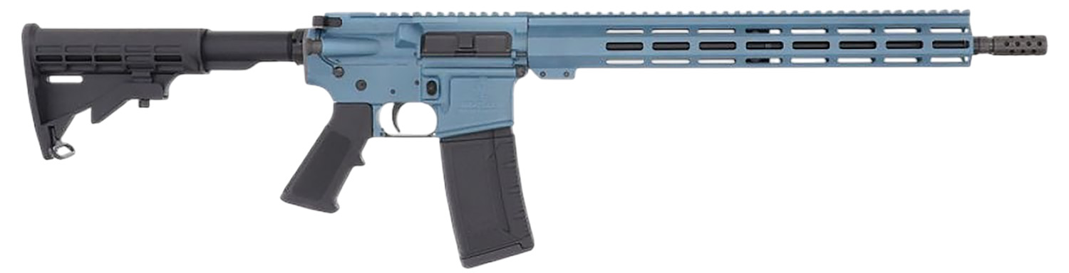 Great Lakes GL15223BLU Semi-Auto .223 Wylde AR-15 16" Threaded Barrel 30+1 Blue Titanium Cerakote