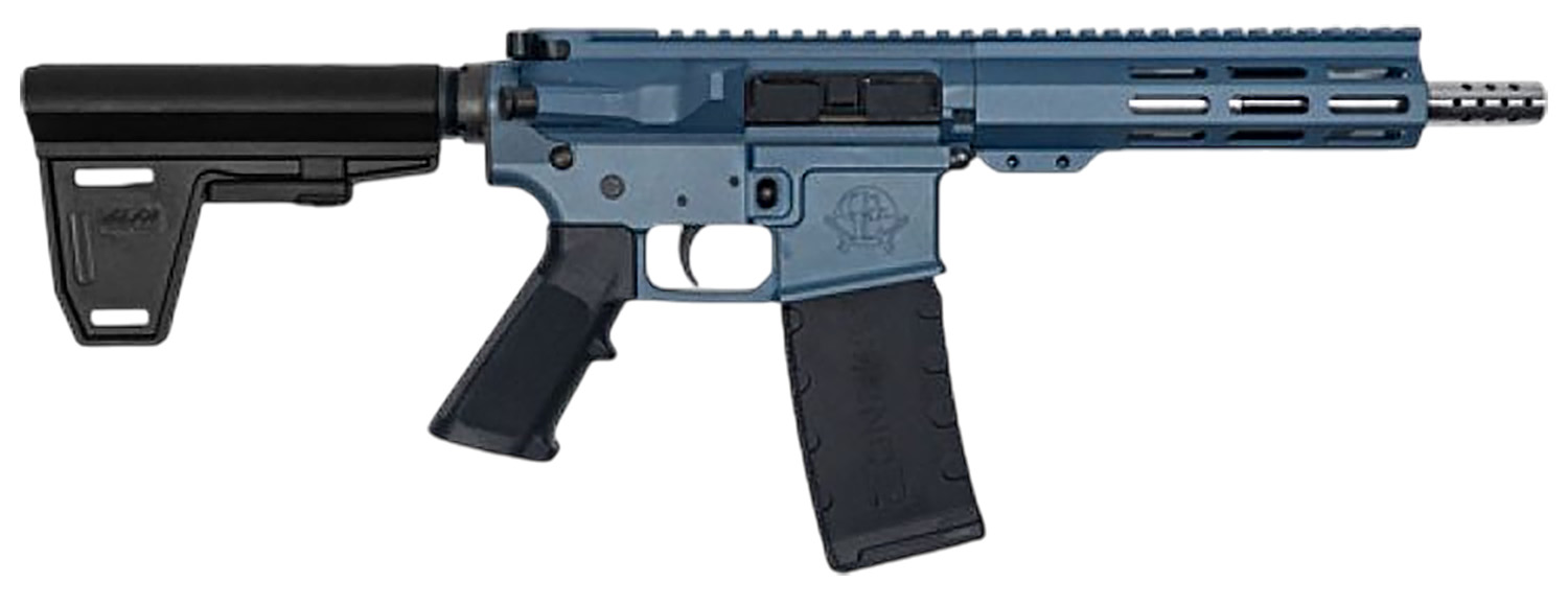 Great Lakes GL15223SSPBBLU .223 Wylde Semi-Auto AR-Style Pistol 7.5 in, 30+1