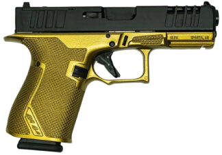 Great Lakes Firearms GL19GGLD Striker  Compact Frame 9mm Luger 15+1 4" Black Nitride Barrel, Optic Cut/Serrated/Window Cut Slide, Polymer Frame, RMR Footprint, Ambidextrous