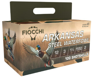 Fiocchi Arkansas Steel 12 Gauge 3 in #3 Shot 1 1/5 oz 100-Round Box