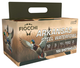 Fiocchi 12 Gauge 3 in #4 Shot Steel Waterfowl Load, 1 1/5 oz, 100 Rounds/Box