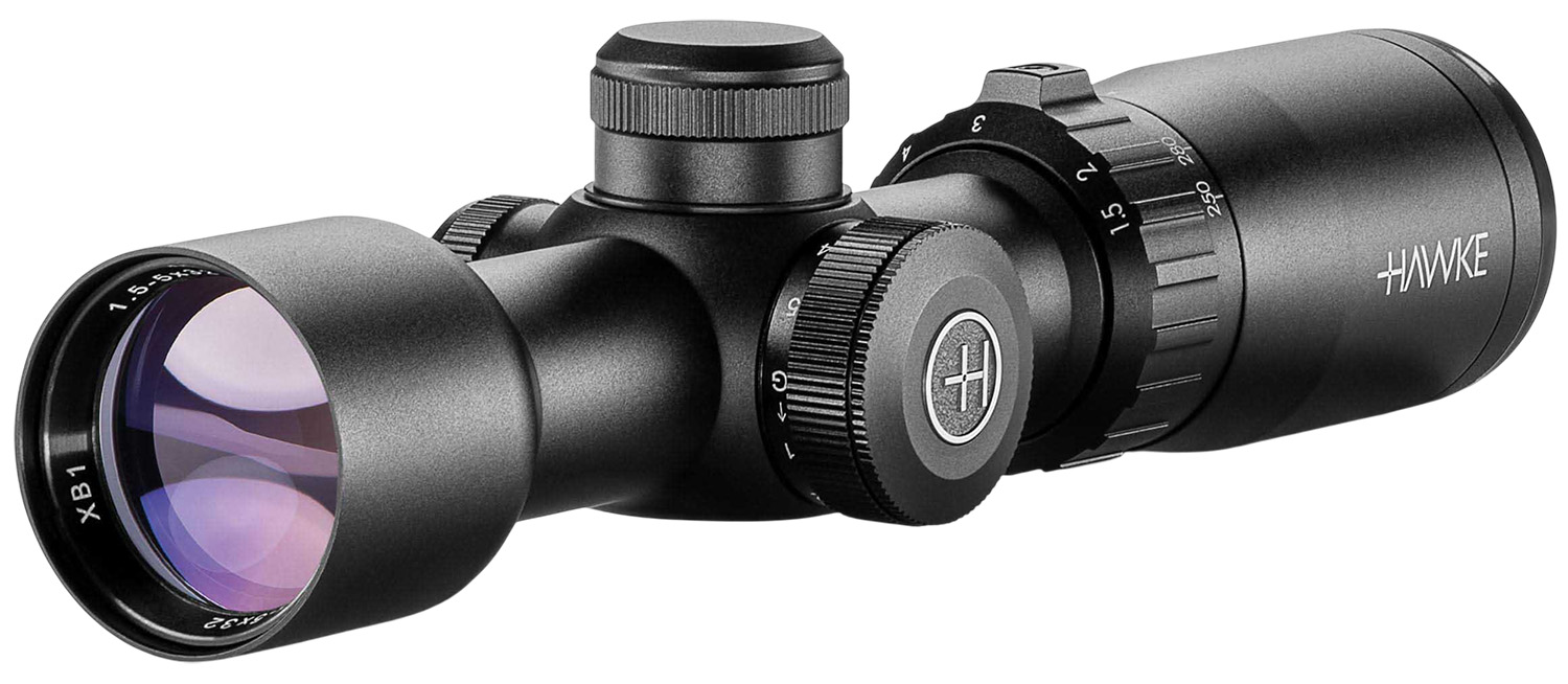 Hawke Sport Optics XB1 1.5-5x32 1" Tube Illuminated Red/Green XB1 SR Black