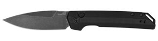 Kershaw Launch Iridium Automatic 3.45" CPM MagnaCut Steel Blackwash Blade, Black G10 Handle