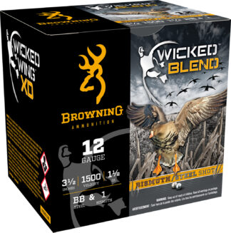 Browning Wicked Blend 12 Gauge 3.5 in BB/1BI Shot 25 Rounds