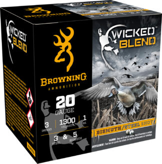 Browning Wicked Blend 20 Gauge 3 in #3/#5 1 oz 25 Rounds/Box