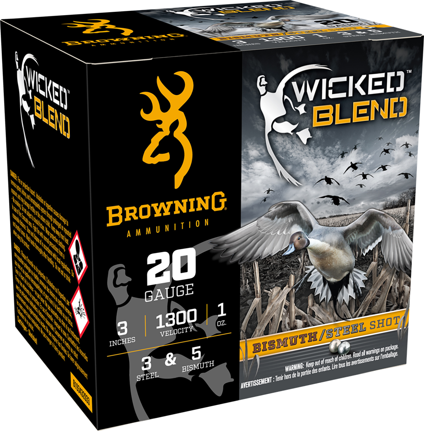 Browning Wicked Blend 20 Gauge 3 in #3/#5 1 oz 25 Rounds/Box