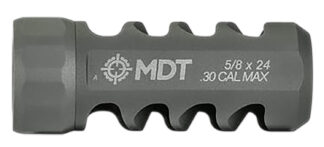 MDT Hunt Brake 30cal Muzzle Brake, Black Titanium, 5/8x24 Threads