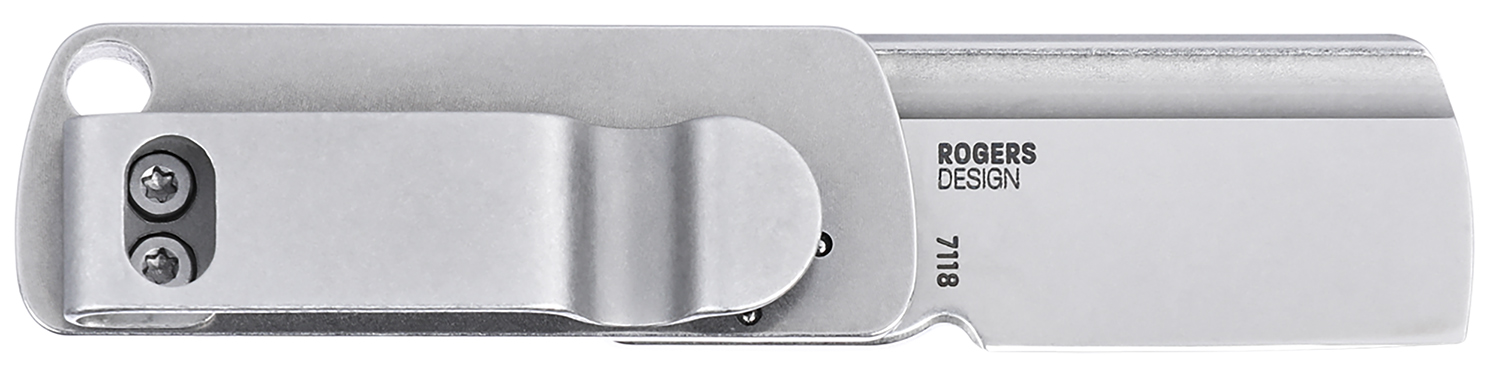Columbia River Box Key 7118 Non-Locking Folding Knife, 1.24 in 12C27 Sandvik Blade