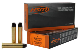 HSM 457016N .45-70 Government 550 Grain Hard Cast Long Flat Nose (20 Rounds)