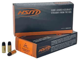 HSM 9mm 180 Grain Hard Cast Long Flat Nose Subsonic 50-Round Box