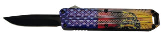 XCALIBER Knife Company Don't Tread on Me Small OTF 2.75" Drop Point 440C SS