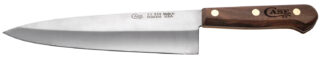 Case Chef's Knife 8 in Tru-Sharp SS Blade, Solid Walnut Handle