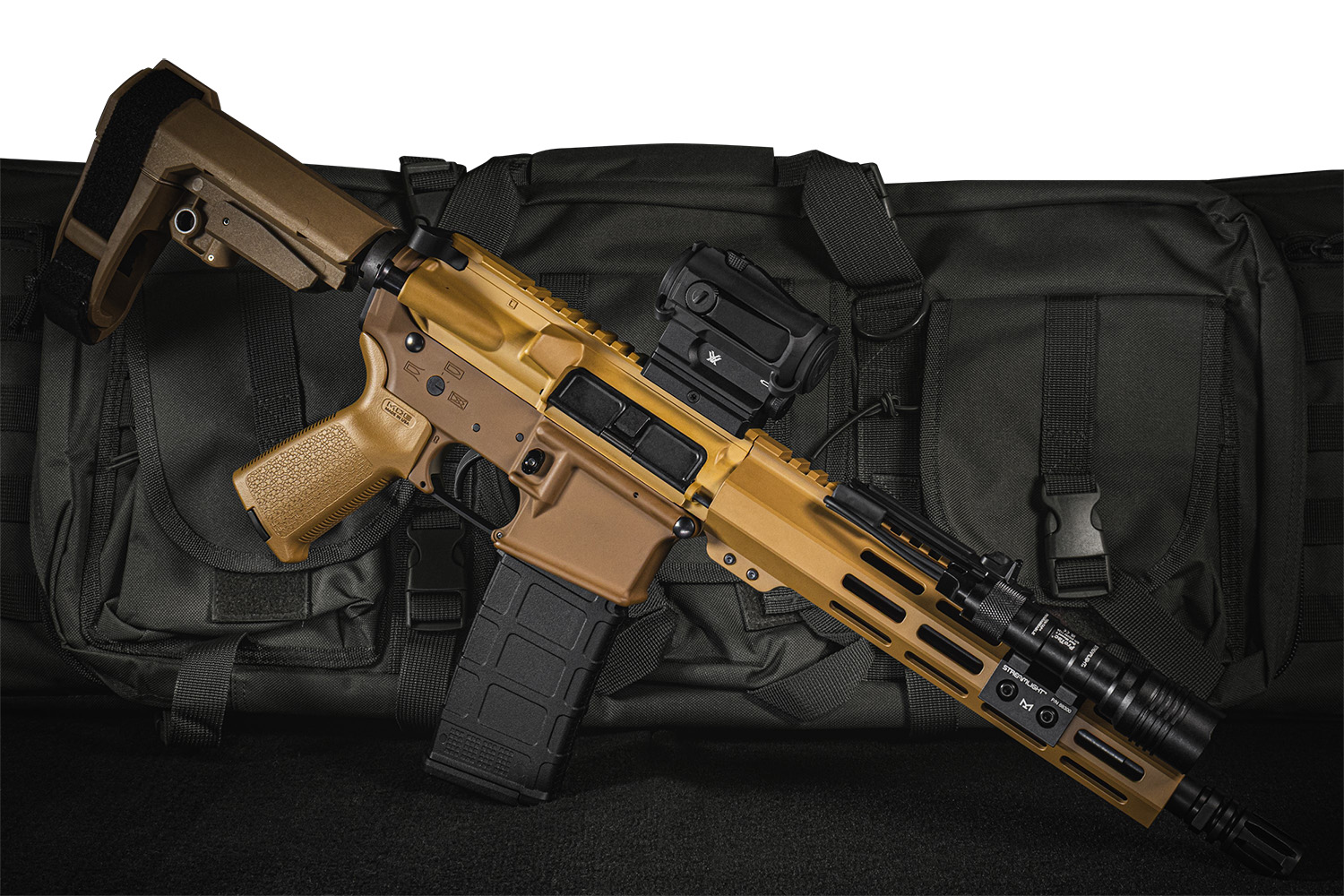 Shark Coast Tactical SCC04045SUNB-P 5.56 NATO Semi-Auto, 10.5 in, 30+1, Lever-Action Safety