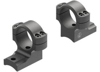 Leupold BackCountry Ring Mount 1in Medium 2-Piece Matte Black Aluminum, Direct Thread (Savage 10/110)