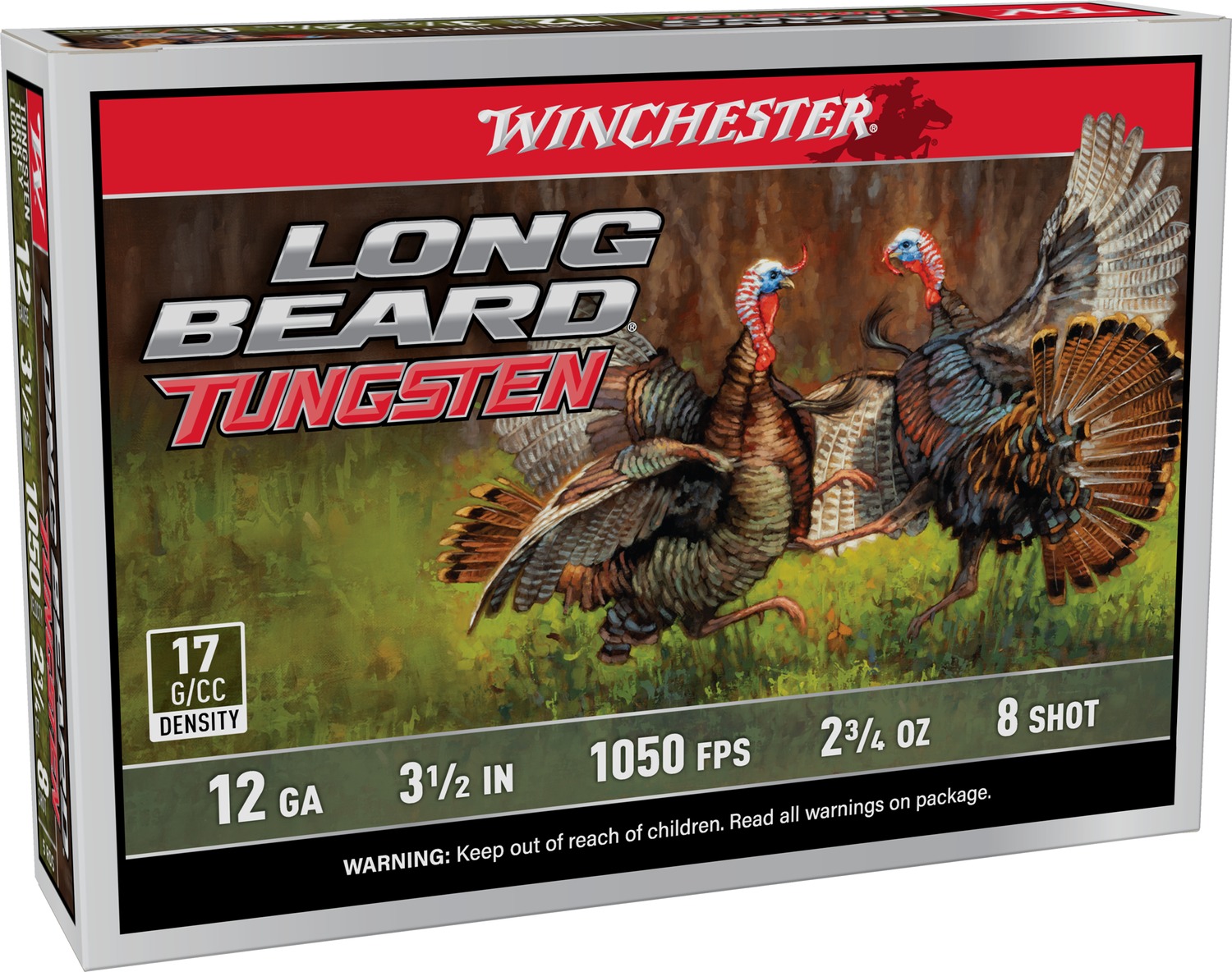 Winchester Long Beard TSS 12 Gauge 3 1/2 in #8 Shot, 2-3/4 oz, 5-Round Box