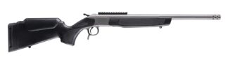 CVA Scout Single Shot Rifle, .243 Winchester, 20" Barrel, Silver/Black Synthetic Stock