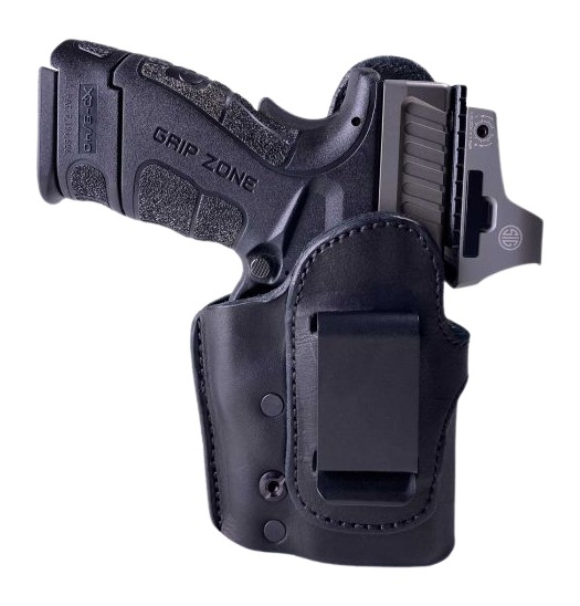 IMR Powders Urban LL-IWB-RMR-218 Belt Leather Holster for RMR G19/FN9 (Black)