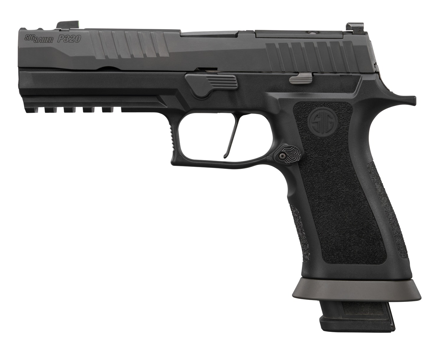 Sig Sauer P320 MOD 9mm Semi-Auto Pistol, 3.9 in Barrel, 10+1 Rounds, Optic Ready Ported Serrated