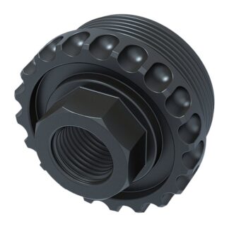 Lantac USA Adaptable Core HUB Direct Thread Adapter 1/2X28, Titanium, Black QPD