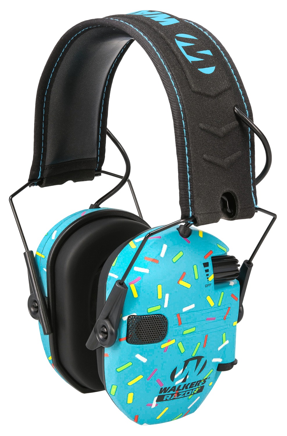 Walkers Razor Slim Electronic Earmuff - Blue Sprinkle