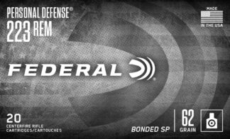 Federal Ammunition Tactical Bonded .223 REM/5.56 NATO 62 Grain Bonded Soft Point 20 Rounds