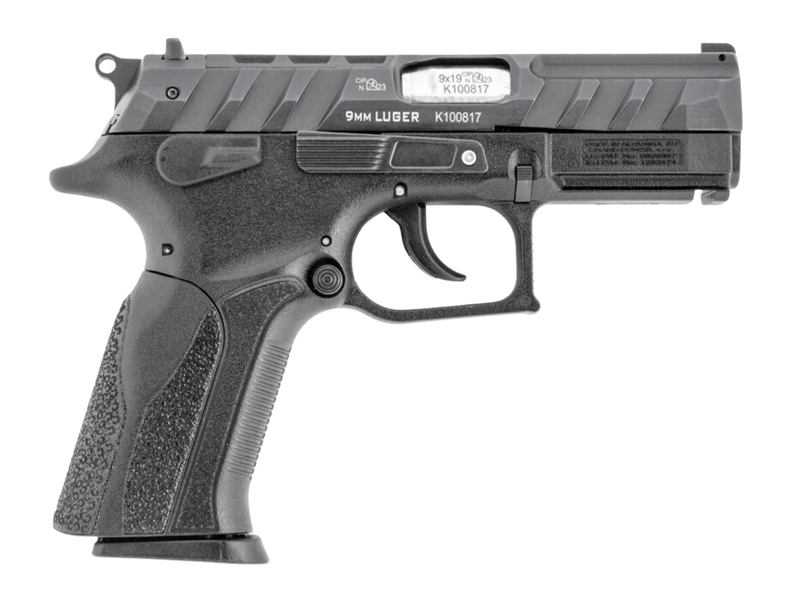 Grand Power P1 9mm Double/Single Action 3.66 in Barrel, Manual Safety, Optic-Ready Black