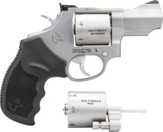 Taurus M692 Revolver Double/Single Action, 357 Mag/38 Special +P/9mm, 2.5 in, Matte Stainless, 7 Rounds