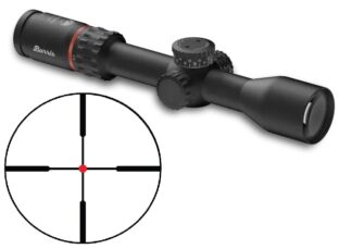 Burris Veracity 2.5-12x42 Rifle Scope, Fiber Dot Plex Illuminated Reticle, Matte Black