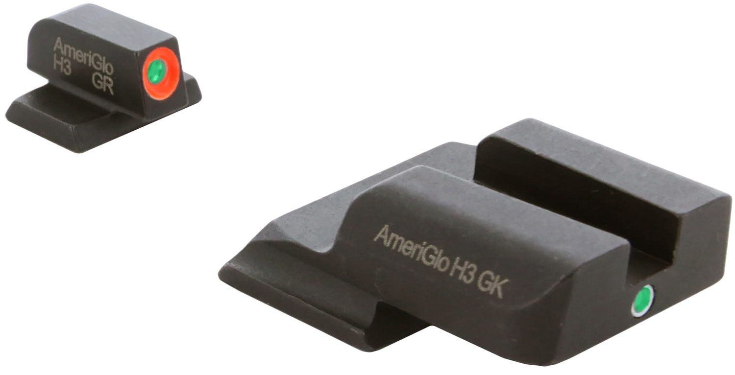 Ameriglo SW245 I-Dot Tritium Night Sights for Smith & Wesson M&P Shield, Green/Orange