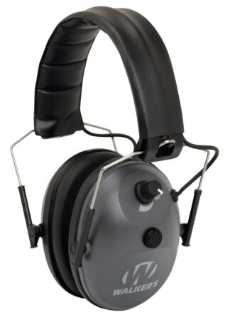 Walkers Low-Profile Electronic Earmuff GWPWLK1MEM, Single Mic, NRR 24 dB, Over the Head