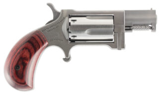 North American Arms SW Sidewinder 22 WMR 5 Shot 1.50" Stainless Steel Barrel, Frame & Cylinder, Rosewood Birdshead Grip Exposed Hammer