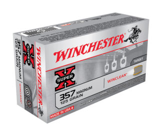Winchester Super-X .357 Magnum 125 gr WinClean Brass 50 Rounds Per Box