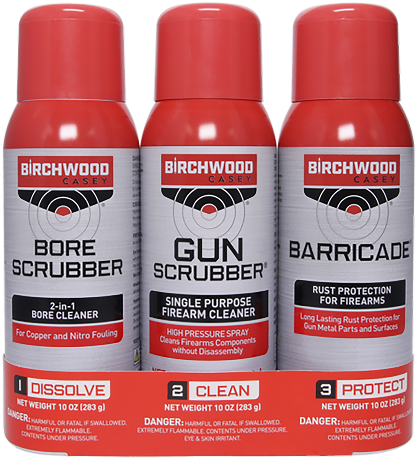 Birchwood Casey 1-2-3 Aerosol Value Pack 3-Pack Bore Cleaner Kit