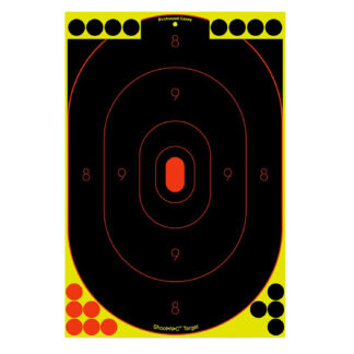 Birchwood Casey Shoot-N-C Reactive Silhouette Targets 12"x18" Self-Adhesive, 12-Pack