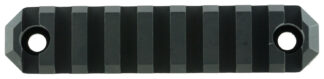 GrovTec Picatinny M-Lok Rail 3.8 Inch 9 Slot, Type III Black Hard Anodized Aluminum