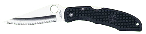 Spyderco C10SBK Endura Folder 3.75" VG-10 SS Blade, Black Textured FRN Handle
