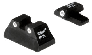 Trijicon 600268 Bright & Tough Night Sights Green/Tritium White Outline Front Sight-Green/Tritium White Outline Rear Sight H&K USP Compact