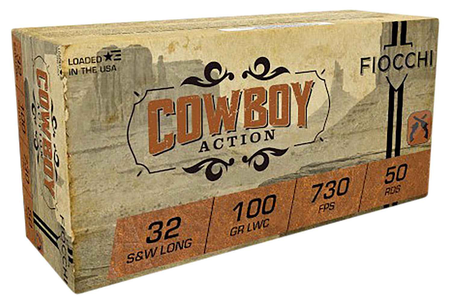 Fiocchi 32 S&W Long 100 gr Lead Cowboy Action Ammunition, 50 Rounds