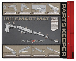 Real Avid Smart Mat 1911 Cleaning Mat, Black/Red, 19 in x 16 in