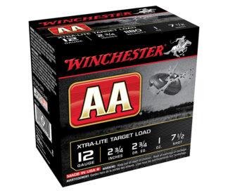 Winchester AA Xtra-Lite Target 12 Gauge 2.75 in 1 oz #7.5 Shot, 25 Rounds/Box