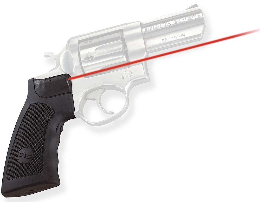 Crimson Trace LG-344 Lasergrips for Ruger GP100/Super Redhawk/Alaskan, Red Laser, 5mW