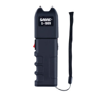 Sabre S1009 Tactical Stun Gun with LED Flashlight, Anti-Grab, Black