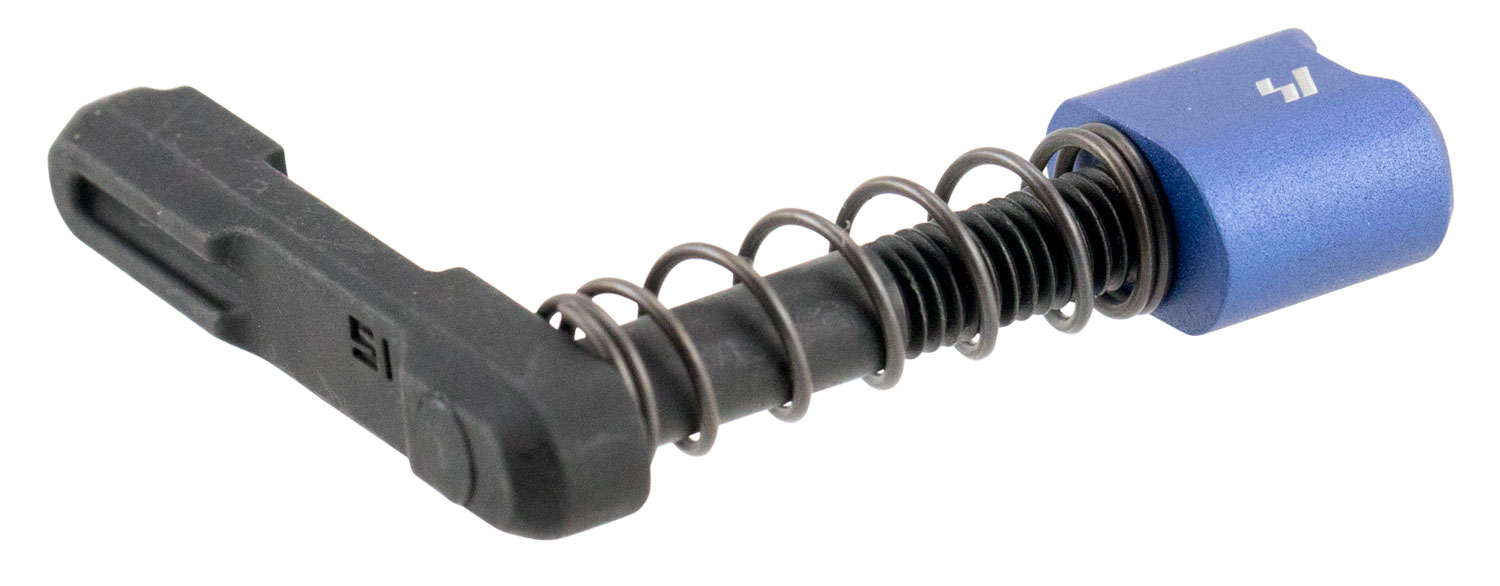 Strike Industries AR-Style Magazine Catch (6061 Aluminum, Blue Release Button)