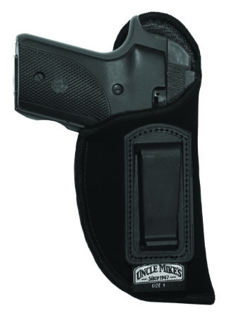 Uncle Mikes 89362 Inside-the-Pants Holster, IWB, Left Hand, Black, 2 in Barrel
